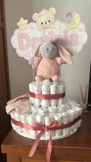 Tarta de pañales personalizada