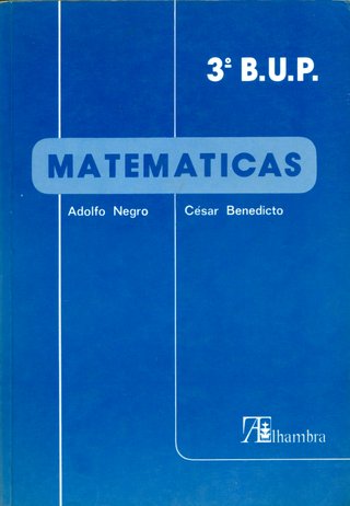 Matemáticas, 1, 2 y 3 de Bup