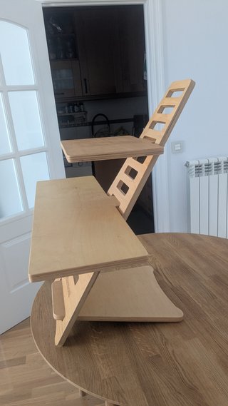 Elevador Escritorio Madera Harmoni