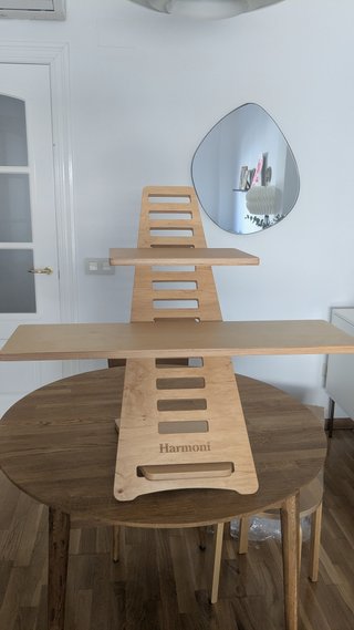 Elevador Escritorio Madera Harmoni