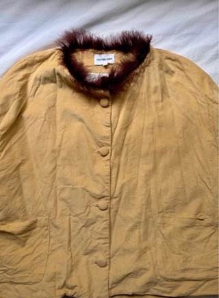 Chaqueta algodón y plumas