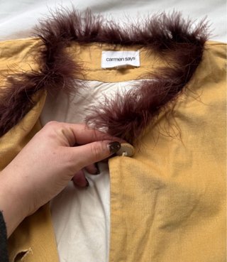 Chaqueta algodón y plumas