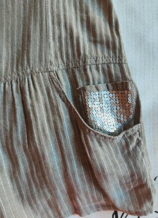 Camisa Larga Detalles Lentejuelas