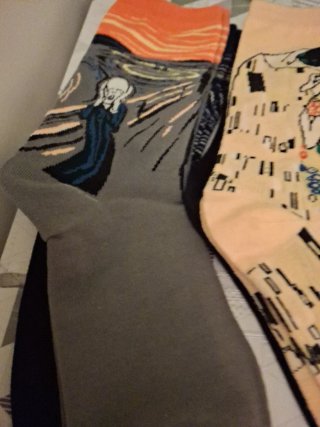 Calcetines Arte El Grito y El Beso