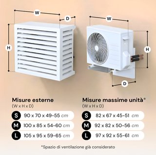 Copertura per Condizionatore Esterno Cover Blade