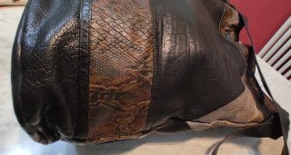 Borsa secchiello vera pelle