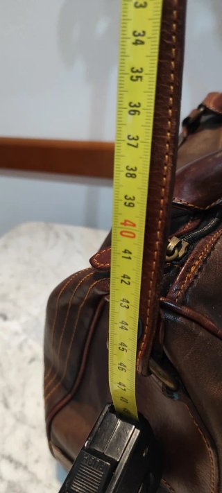 Borsa secchiello vera pelle