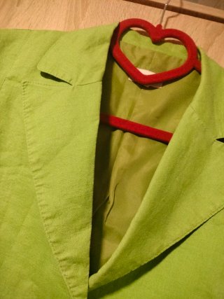 Blazer chaqueta lisa  verde para eventos