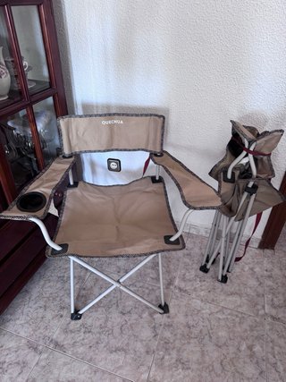 2 Sillas Plegables Playa/Camping Quechua