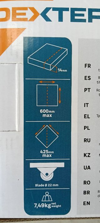 Cortador azulejos Dexter 600mm