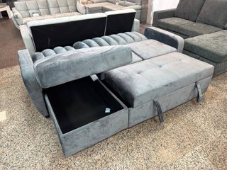 Sofá Cama BCN - Gris con Almacenaje Nuevo.