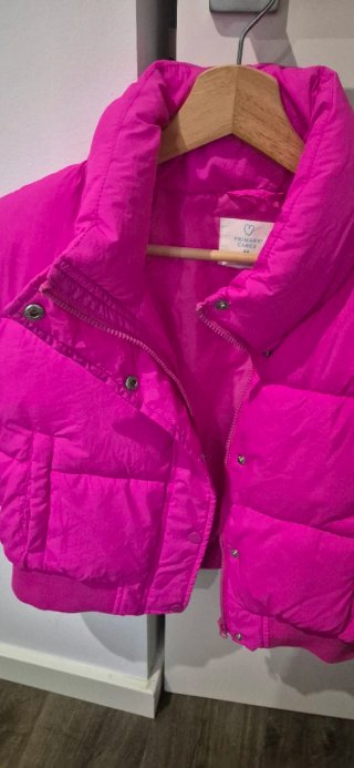 Chaleco rosa acolchado talla única