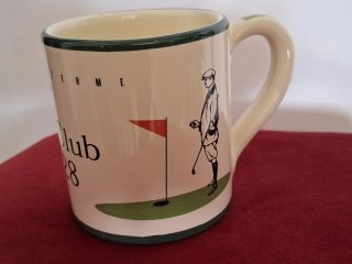 Coppia Mug Ceramica Golf Club Fiuggi Terme 1928