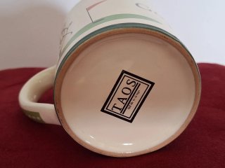 Coppia Mug Ceramica Golf Club Fiuggi Terme 1928