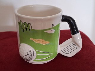 Coppia Mug Ceramica Golf Club Fiuggi Terme 1928