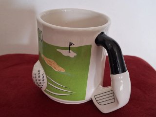 Coppia Mug Ceramica Golf Club Fiuggi Terme 1928