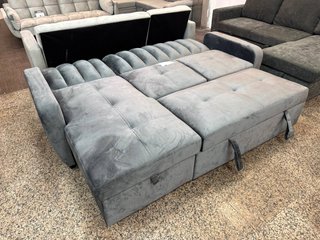 Sofá Cama Gris con Arcón de Almacenaje - Stock