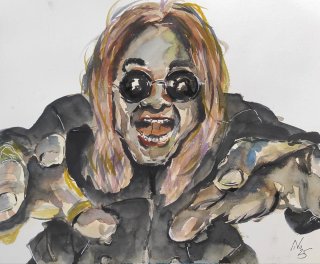 Ozzy Dibujo original para financiar instrumentos