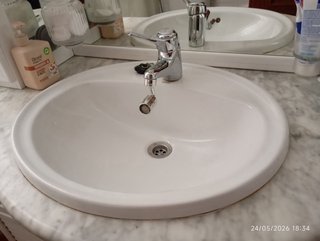 Mueble baño espejo lavabo
