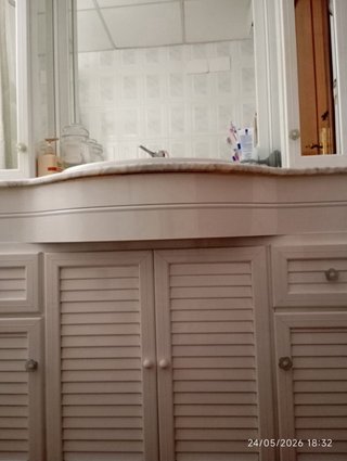 Mueble baño espejo lavabo