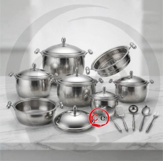 Batteria di pentole in acciaio inox