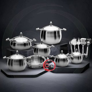 Batteria di pentole in acciaio inox