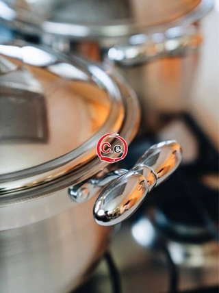 Batteria di pentole in acciaio inox