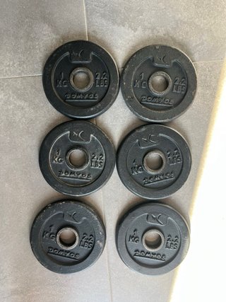 Discos de peso DOMYOS 1 kg (2.2 lbs)