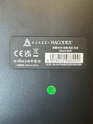 Teclado Mecánico Ajazz Negro y Rojo
