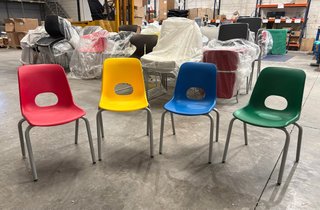 Set 4 Sillas Niños Plástico