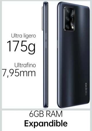 OPPO A74 5G 128GB 6GB RAM Color plateado