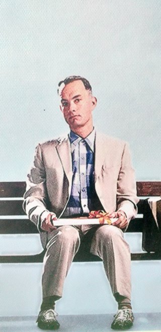Lienzo película Forrest Gump 30 x 40 con marco
