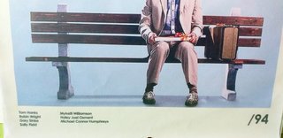 Lienzo película Forrest Gump 30 x 40 con marco