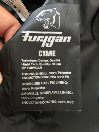Chaqueta moto Furygan Mujer Talla M Cyane
