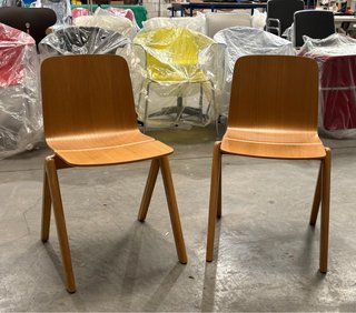 Set 2 Sillas Confidente Madera