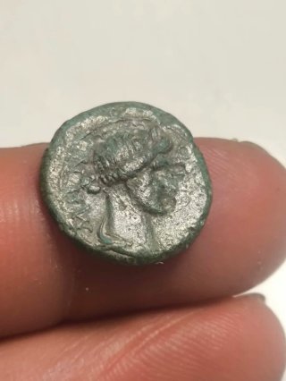 Moneda Romana Mysia Pergamo Antigua