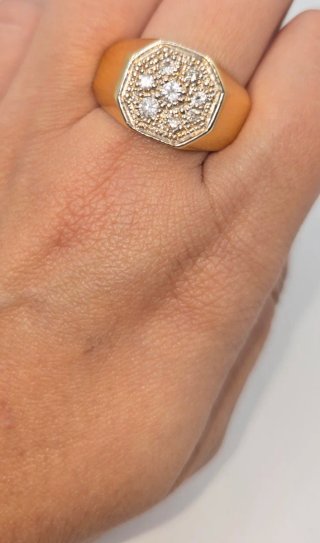 Anillo Oro 18k Diamantes 11.98gr