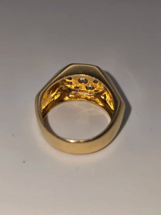 Anillo Oro 18k Diamantes 11.98gr