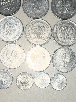 Lote monedas Polonia 2zl, 1zl, 50, 20, 10, 5, 1 gr