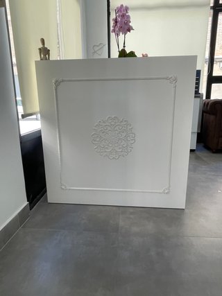 Mostrador de recepción blanco Medidas 100x 101x41