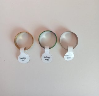 Lote 3 Anillos Acero