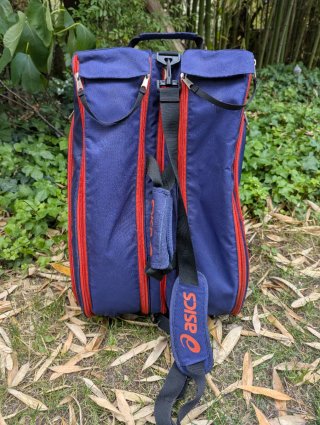 Bolsa pádel Asics azul y naranja