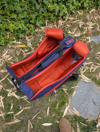 Bolsa pádel Asics azul y naranja