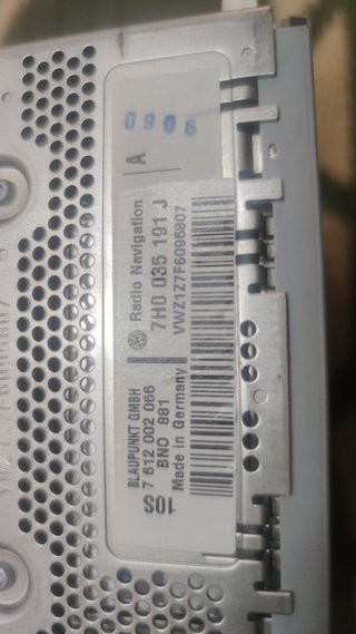 Radio Navegador Blaupunkt VW