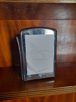 Lote 6 Servilleteros metálicos con porta-menus.