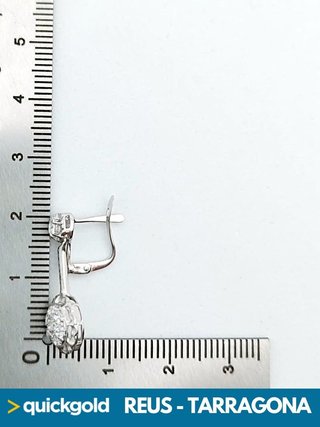 040-04-00650 PENDIENTES ORO BLANCO 18K