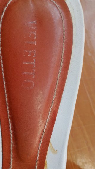 Sandalias Veletto Naranja y Blanco Mariposa