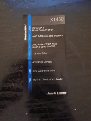 Acer Aspire X1430 Ordenador sobremesa Mini PC