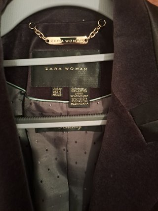 Blazer terciopelo Zara T36