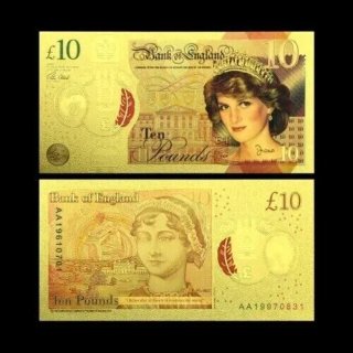 10 Lire Oro Lady Diana Placcato 333